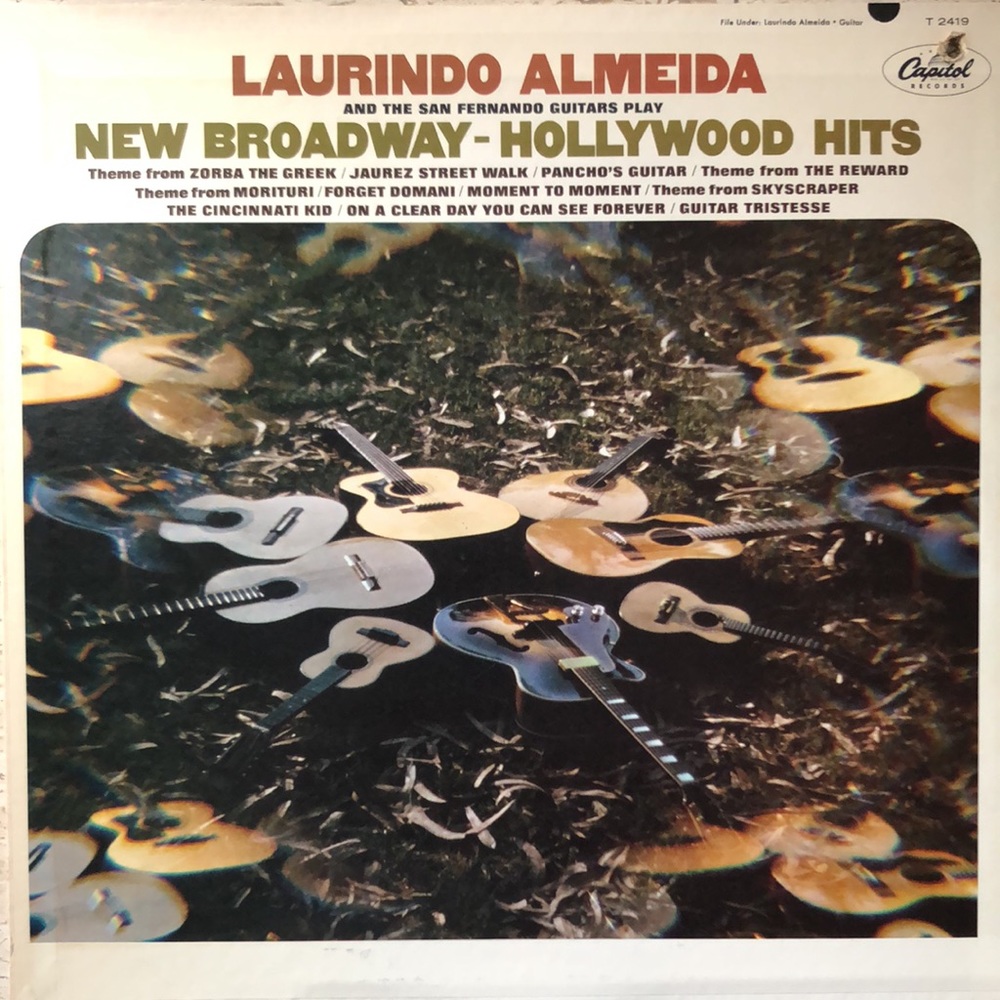 Laurindo Almeida New Broadway - Hollywood Hits Vinyl Lp '65